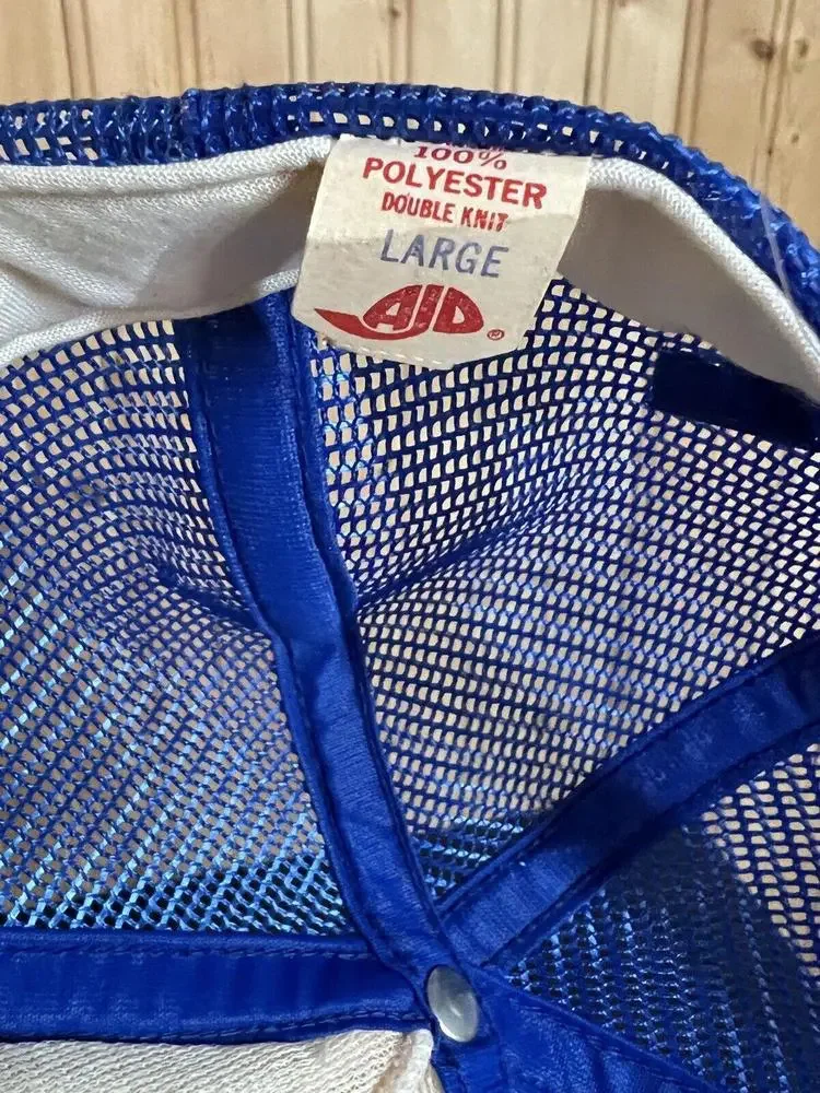 Vintage Texas Rangers Snapback Hat Baseball Cap Mesh Trucker MLB Made in USA AJD - Picture 9 of 12